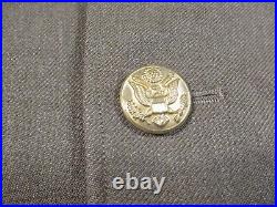 VTG WWII Military US Army Dress Jacket Medium Engineers Patch Tie H9565 EUC READ