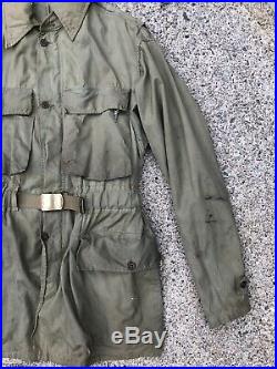 VTG WWII US Army 10th Mountain Division Ski Trooper Jacket Backpack 36R Named