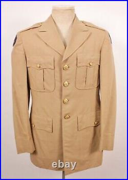 VTG WWII US Army 8th Air Force Bullion Patch Summer Officer's Tunic Jacket WW2