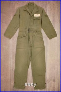 VTG WWII US Army Men's HBT 9th Ops Stencilled Mechanic Overalls Sz 38 L WW2 40s