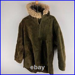 VTG WWII US Army Military Pile Field Parka Liner Jacket Sz M