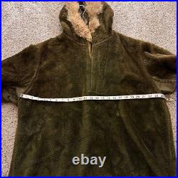 VTG WWII US Army Military Pile Field Parka Liner Jacket Sz M