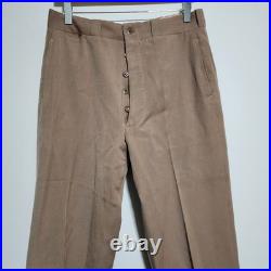 VTG WWII US Army Officer M1945 Tropical Worsted Wool Trousers Marked Khaki Pink