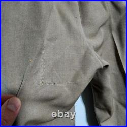 VTG WWII US Army Officer M1945 Tropical Worsted Wool Trousers Marked Khaki Pink