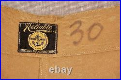 VTG Women's 1940s WW2 British Army Cotton Drill Khaki Shorts Sz 32 WWII