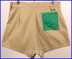 VTG Women's 40s 50s WWII Era Side Button Shorts M/L High Waist US Army WAAC