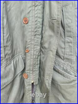 Vintage 1940's WWII US Army Air Force Type B-11 Parka Fur Jacket Coat Men's 42