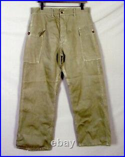 Vintage 1940s 40s WWII era US Army HBT Men's Uniform Combat Trousers Pants 33 31