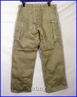Vintage 1940s 40s WWII era US Army HBT Men's Uniform Combat Trousers Pants 33 31