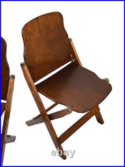 Vintage 1940s Set of Three US Army Issued WWII Folding Chairs