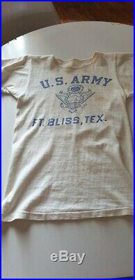 Vintage 1940s US ARMY USAAF T-Shirt Aviation Shirt WW2 WWII