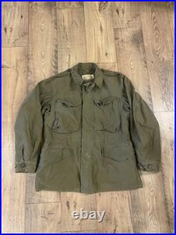 Vintage 1940s US Army M-1943 Field Jacket Size 34R WWII Era M-43
