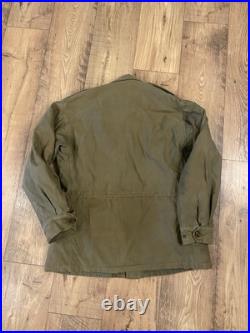 Vintage 1940s US Army M-1943 Field Jacket Size 34R WWII Era M-43