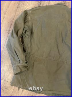 Vintage 1940s US Army M-1943 Field Jacket Size 34R WWII Era M-43