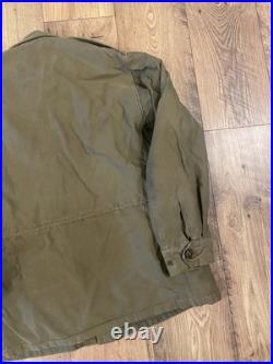 Vintage 1940s US Army M-1943 Field Jacket Size 34R WWII Era M-43