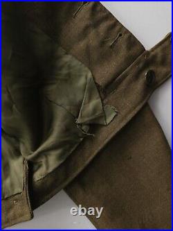 Vintage 1940s WW2 US 8th Army X Corps Uniform Ike Jacket Blouse Green Small