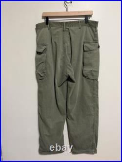 Vintage 1940s WWII HBT 13 STAR US Army Military Uniform Pants M43 Herringbone