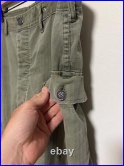 Vintage 1940s WWII HBT 13 STAR US Army Military Uniform Pants M43 Herringbone