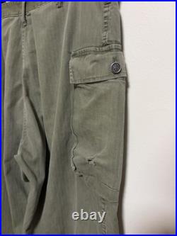 Vintage 1940s WWII HBT 13 STAR US Army Military Uniform Pants M43 Herringbone