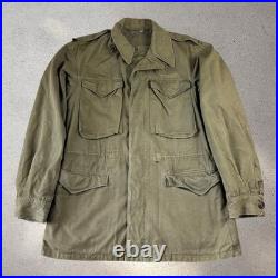 Vintage 1940s WWII M-1943 Field Jacket Military Combat Army Size 36L M-43