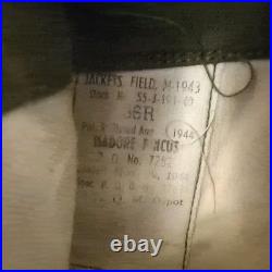 Vintage 1940s WWII U. S. Army M-1943 Field Jacket 36R 55-J-191-40