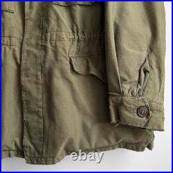 Vintage 1940s WWII U. S. Army M-1943 Field Jacket Combat Olive Drab Cotton Small