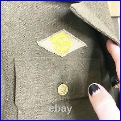 Vintage 1943 WWII US Air Force Army Sergeant Wool Dress Uniform
