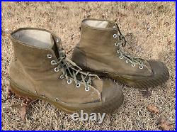 Vintage 40's WWII US Army Jungle Converse Boots chuck taylor Shoes. Size 10