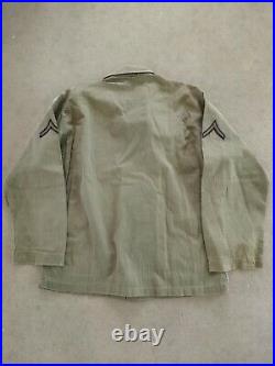 Vintage 40s HBT Jacket/Shirt 10th Mountain Division Military Army WWII WW2 40R