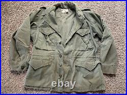 Vintage 40s M-43 Jacket Field Coat Military Army M-1943 WWII WW2 40R