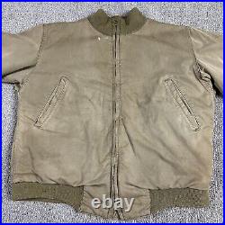 Vintage 40s Original WW2 5th Army Tanker Jacket Mens Medium Pattern 2 Military