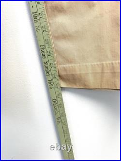 Vintage 40s WWII Button Fly Cotton Army Military Trousers Chino Khaki Distressed