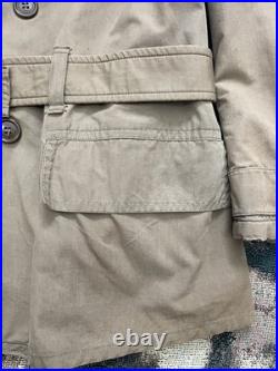Vintage 40s WWII Mackinaw Jeep Coat Heavy Wool US Army Jacket Canvas Dated 1942