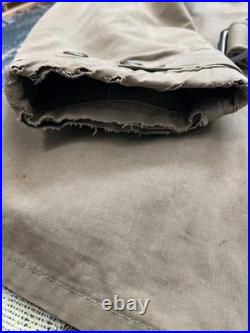 Vintage 40s WWII Mackinaw Jeep Coat Heavy Wool US Army Jacket Canvas Dated 1942