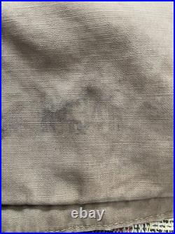 Vintage 40s WWII Mackinaw Jeep Coat Heavy Wool US Army Jacket Canvas Dated 1942