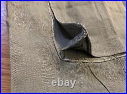 Vintage 40s WWII US ARMY MILITARY HBT Herringbone 13 Star Buttons Trousers Pants