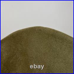 Vintage Antique US Military WWII Wool Army Officer's Hat Cap with Badge