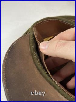 Vintage Antique US Military WWII Wool Army Officer's Hat Cap with Badge