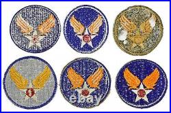 Vintage Authentic WWII US Army Mixed Air Corps Air Force 39 Patch Collection -A