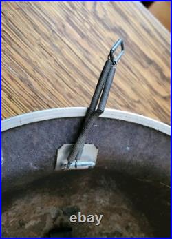 Vintage Canada WW2 WWII Dated 1941 Army Helmet Has The Chin Strap, Original
