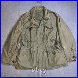 Vintage Field Jacket Mens 36R M-1943 M43 Military Coat WWII Combat Army Green