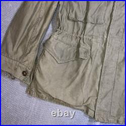 Vintage Field Jacket Mens 36R M-1943 M43 Military Coat WWII Combat Army Green