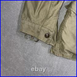 Vintage Field Jacket Mens 36R M-1943 M43 Military Coat WWII Combat Army Green