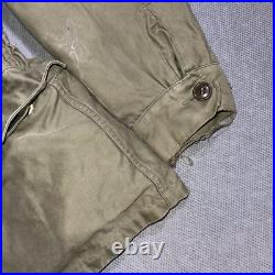 Vintage Field Jacket Mens 36R M-1943 M43 Military Coat WWII Combat Army Green