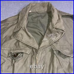 Vintage Field Jacket Mens 36R M-1943 M43 Military Coat WWII Combat Army Green