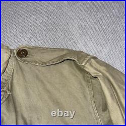 Vintage Field Jacket Mens 36R M-1943 M43 Military Coat WWII Combat Army Green