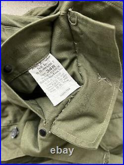 Vintage HBT US Army Coat Jacket Shirt WW2 Herringbone Special Mint Deadstock 34