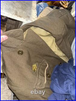 Vintage Military 1950s WW2 Army Uniform Lot of 2 Officer Jacket NAMED 1944