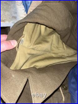 Vintage Military 1950s WW2 Army Uniform Lot of 2 Officer Jacket NAMED 1944