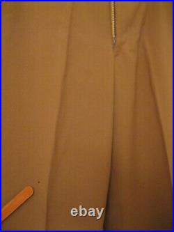 Vintage NICE! WW2 WWII US Army Trousers Tan Worsted Wool 36 Waist